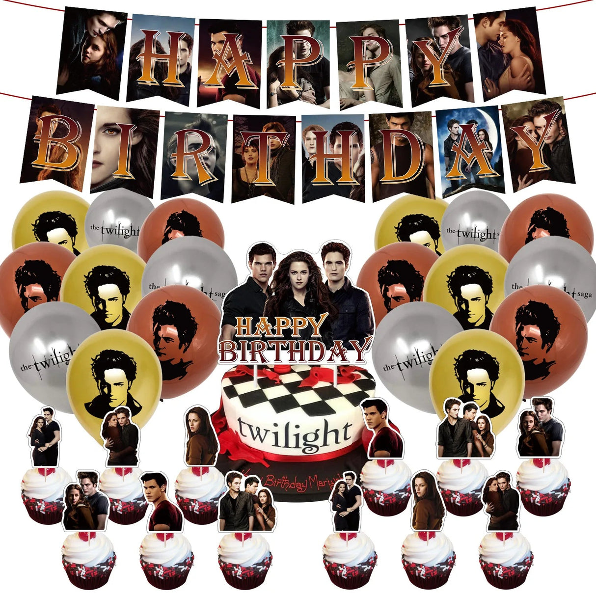 Twilight Theme Birthday Decoration Set | by Anwer Fancy | Worldwide Shipping