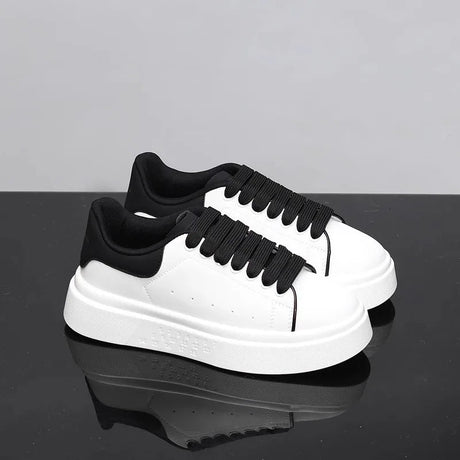 Unisex White Platform Skate Sneakers | by Anwer Fancy | Worldwide Shipping