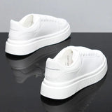 Unisex White Platform Skate Sneakers | by Anwer Fancy | Worldwide Shipping