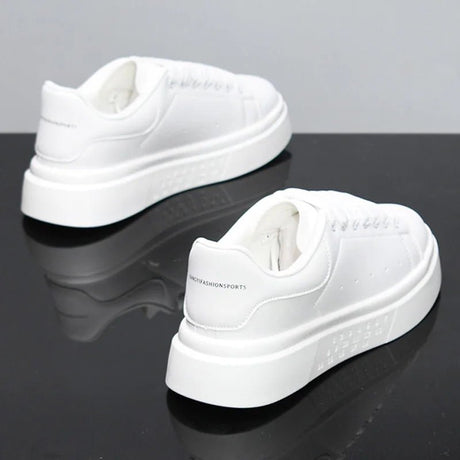 Unisex White Platform Skate Sneakers | by Anwer Fancy | Worldwide Shipping