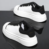 Unisex White Platform Skate Sneakers | by Anwer Fancy | Worldwide Shipping