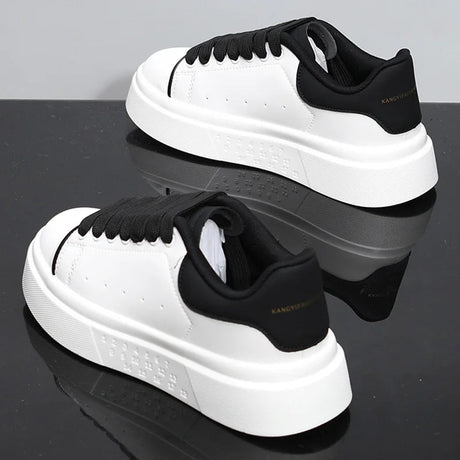Unisex White Platform Skate Sneakers | by Anwer Fancy | Worldwide Shipping