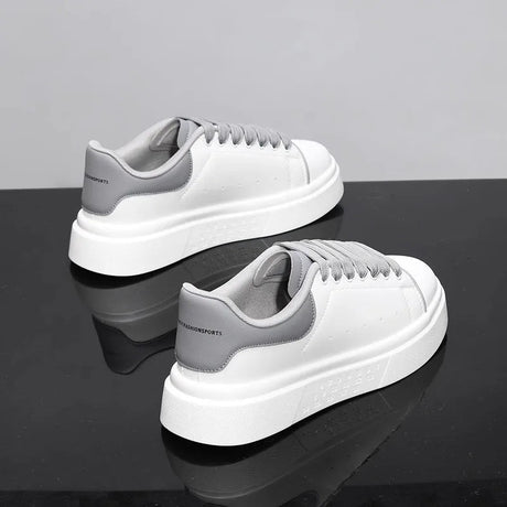 Unisex White Platform Skate Sneakers | by Anwer Fancy | Worldwide Shipping