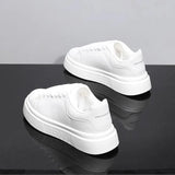 Unisex White Platform Skate Sneakers | by Anwer Fancy | Worldwide Shipping