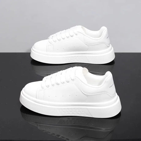 Unisex White Platform Skate Sneakers | by Anwer Fancy | Worldwide Shipping