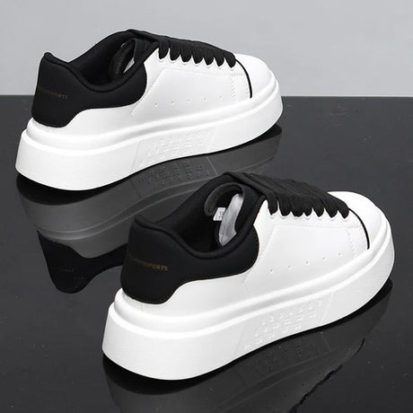 Unisex White Platform Skate Sneakers | by Anwer Fancy | Worldwide Shipping