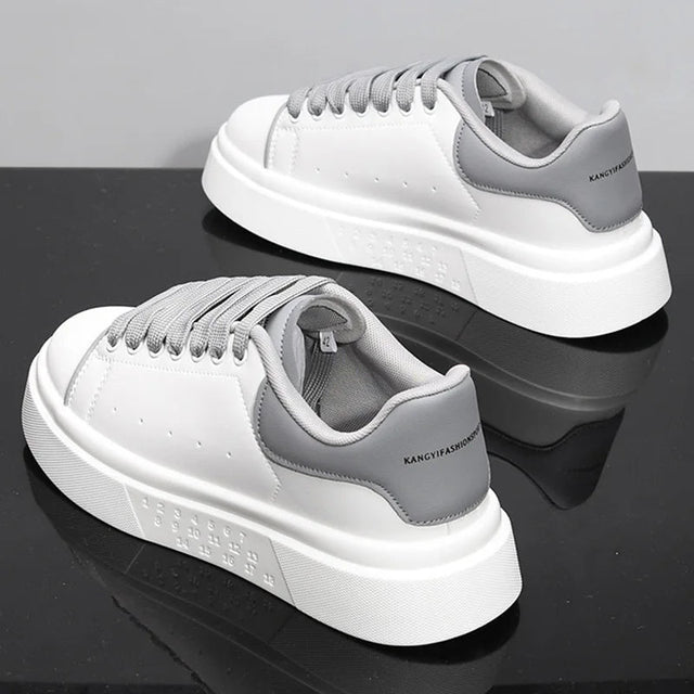 Unisex White Platform Skate Sneakers | by Anwer Fancy | Worldwide Shipping