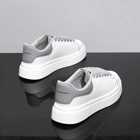 Unisex White Platform Skate Sneakers | by Anwer Fancy | Worldwide Shipping
