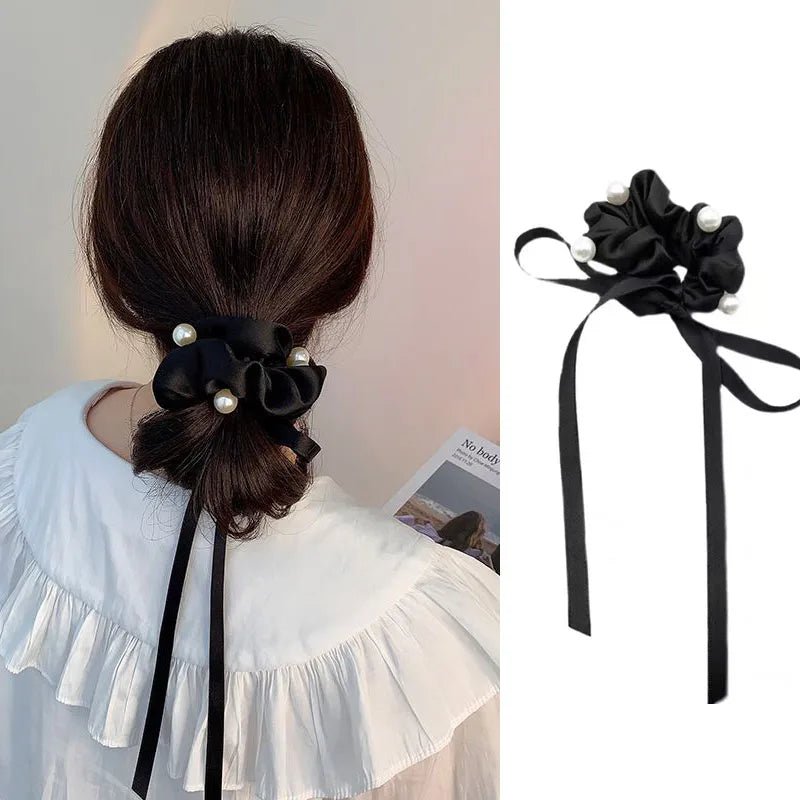 Velvet Bow Hair Scrunchie | by Anwer Fancy | Worldwide Shipping