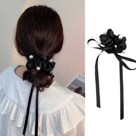 Velvet Bow Hair Scrunchie | by Anwer Fancy | Worldwide Shipping