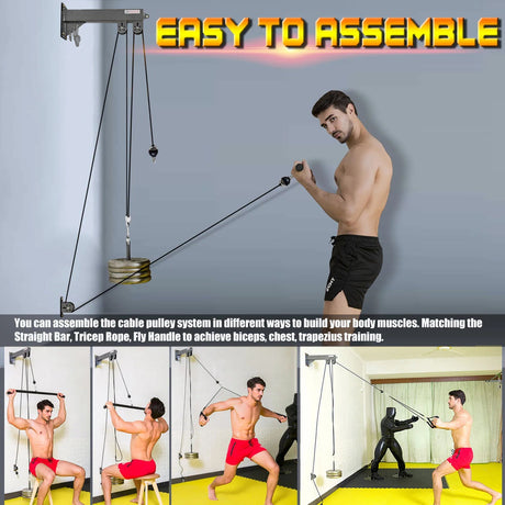 Wall Mounted Fitness Pulley System | by Anwer Fancy | Worldwide Shipping
