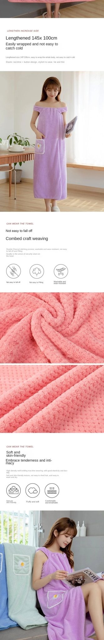 Wearable Bath Towel Wrap | by Anwer Fancy | Worldwide Shipping