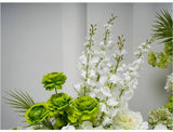White Green Floral Arrangement Decor | by Anwer Fancy | Worldwide Shipping