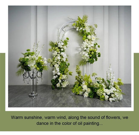 White Green Floral Arrangement Decor | by Anwer Fancy | Worldwide Shipping