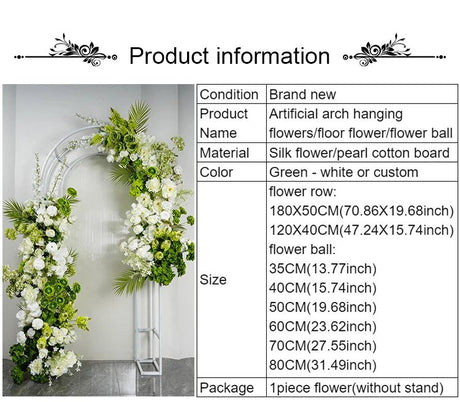 White Green Floral Arrangement Decor | by Anwer Fancy | Worldwide Shipping