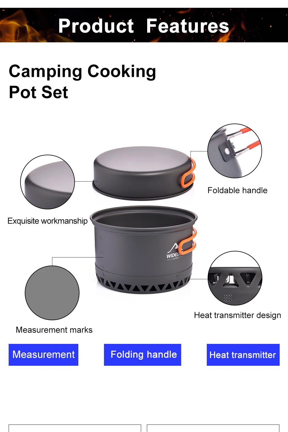 Widesea Camping Cookware Set | by Anwer Fancy | Worldwide Shipping