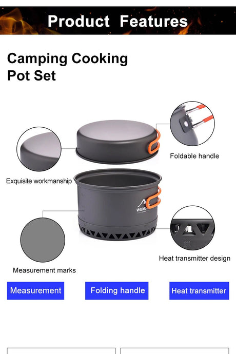 Widesea Camping Cookware Set | by Anwer Fancy | Worldwide Shipping