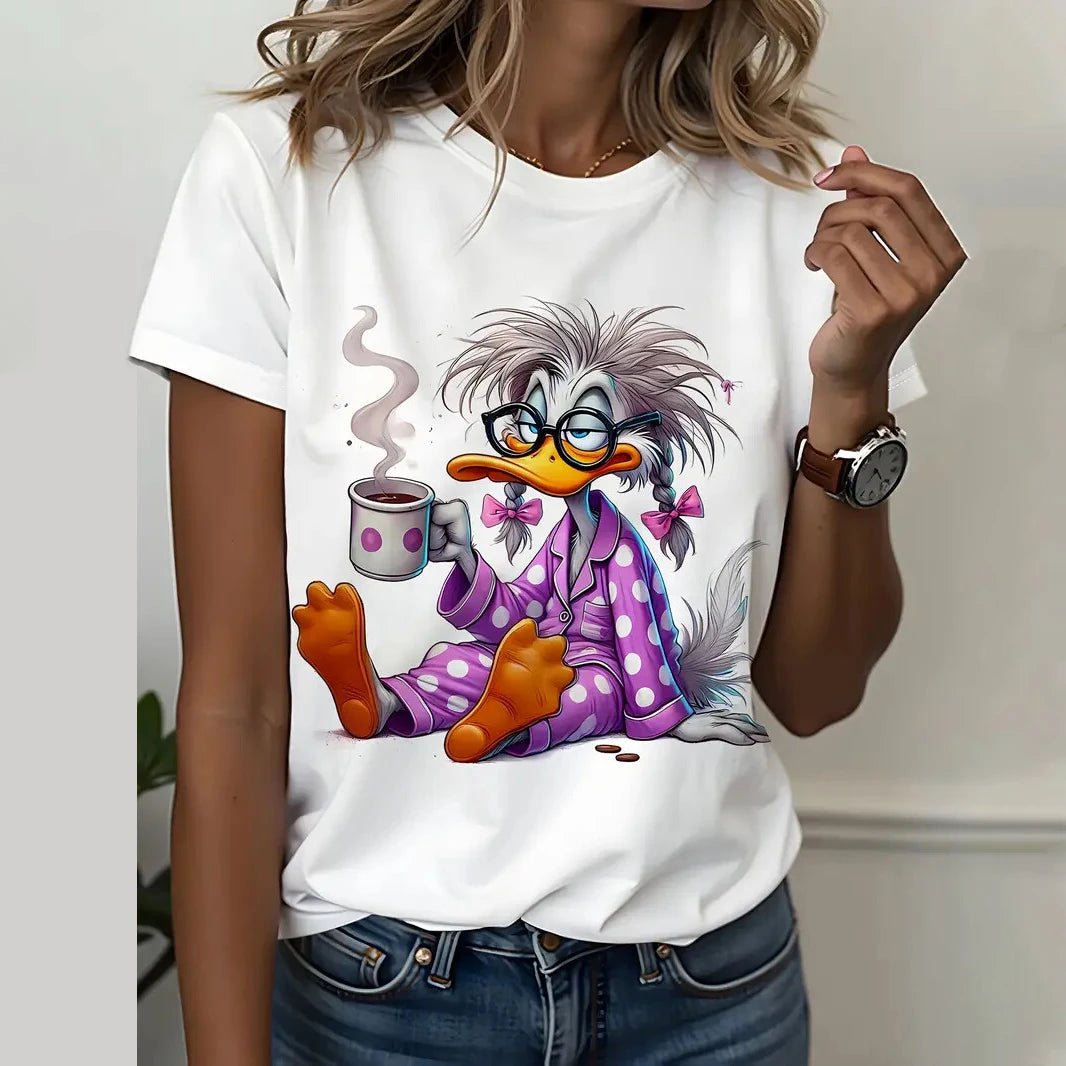 Women’s Cartoon Print T-Shirt | by Anwer Fancy | Worldwide Shipping
