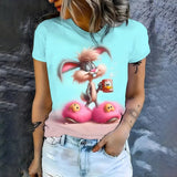 Women’s Cartoon Print T-Shirt | by Anwer Fancy | Worldwide Shipping