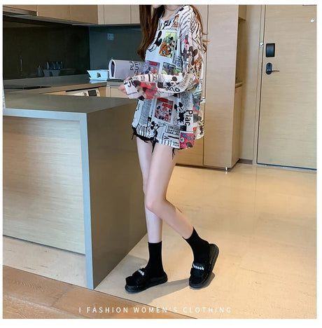 Women’s Casual Cartoon T-Shirt | by Anwer Fancy | Worldwide Shipping