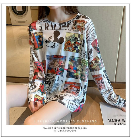 Women’s Casual Cartoon T-Shirt | by Anwer Fancy | Worldwide Shipping