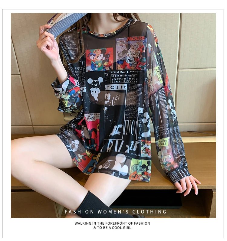 Women’s Casual Cartoon T-Shirt | by Anwer Fancy | Worldwide Shipping