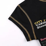 Women’s Graphic Hollow Out Crop Top | by Anwer Fancy | Worldwide Shipping