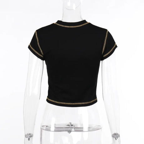 Women’s Graphic Hollow Out Crop Top | by Anwer Fancy | Worldwide Shipping