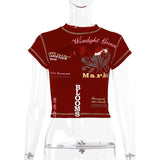 Women’s Graphic Hollow Out Crop Top | by Anwer Fancy | Worldwide Shipping