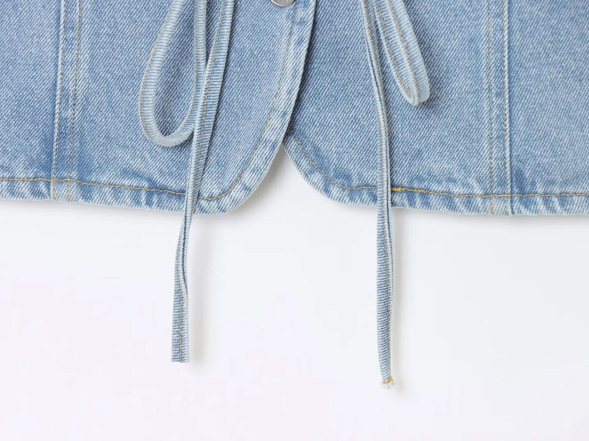 Women’s Retro Denim Suit Set | by Anwer Fancy | Worldwide Shipping