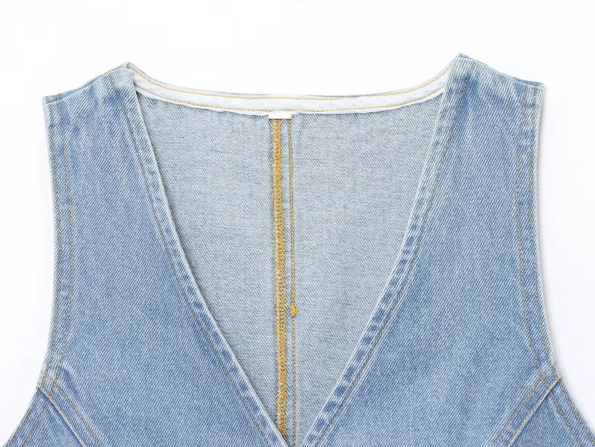 Women’s Retro Denim Suit Set | by Anwer Fancy | Worldwide Shipping