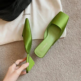 Women’s Satin Low Heel Mules | Men's Mules & Clogs by Anwer Fancy | Worldwide Shipping