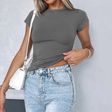 Women’s Solid Slim Fit Crop Top | by Anwer Fancy | Worldwide Shipping