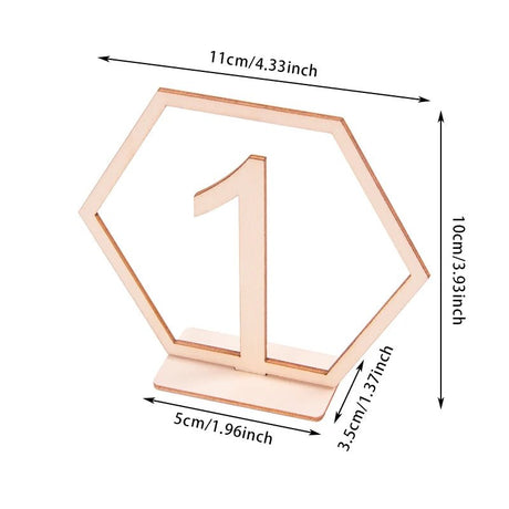 Wooden Wedding Table Numbers | by Anwer Fancy | Worldwide Shipping