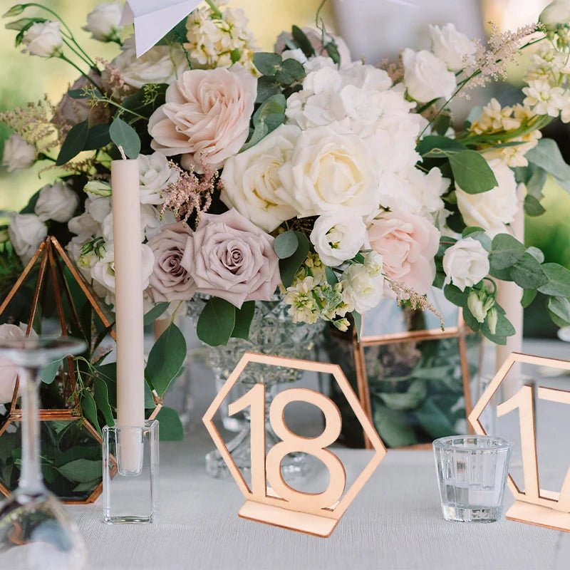 Wooden Wedding Table Numbers | by Anwer Fancy | Worldwide Shipping
