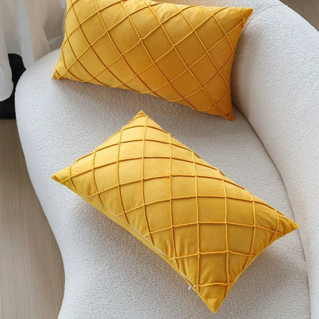 Yellow Decorative Pillow Cover | by Anwer Fancy | Worldwide Shipping