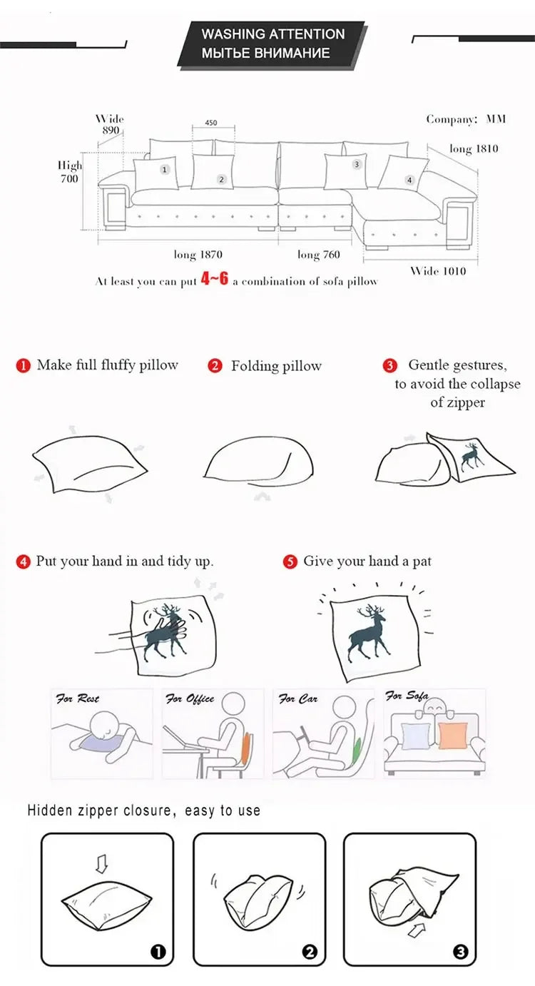 Yellow Decorative Pillow Cover | by Anwer Fancy | Worldwide Shipping