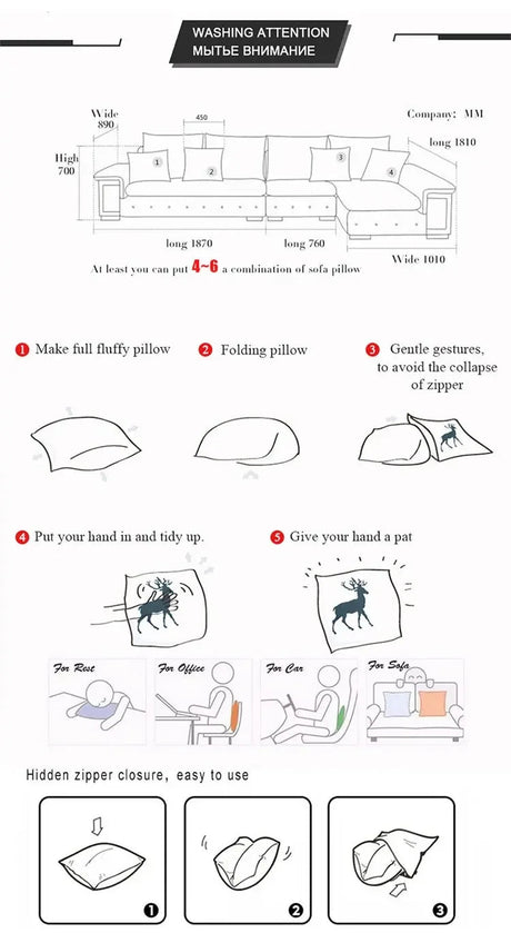 Yellow Decorative Pillow Cover | by Anwer Fancy | Worldwide Shipping